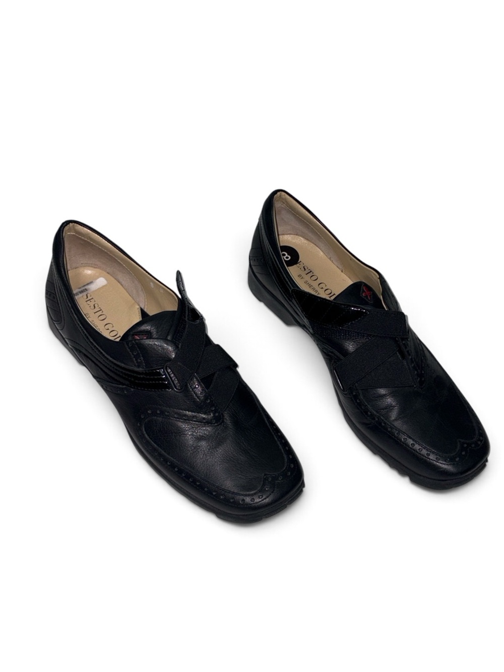 Sesto Golf Women’s Size 8 Narrow Black Leather Golf Shoes